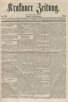 Krakauer Zeitung.Jg.6, Nr. 296 (27 December 1862)