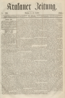 Krakauer Zeitung.Jg.7, Nr. 238 (19 October 1863)