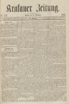 Krakauer Zeitung.Jg.7, Nr. 272 (27 November 1863)
