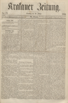 Krakauer Zeitung.Jg.8, Nr. 24 (30 Jänner 1864)