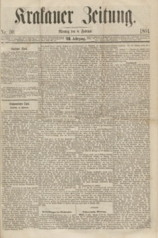 Krakauer Zeitung.Jg.8, Nr. 30 (8 Februar 1864)