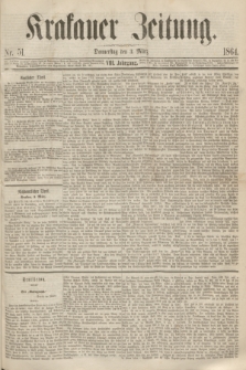 Krakauer Zeitung.Jg.8, Nr. 51 (3 März 1864)