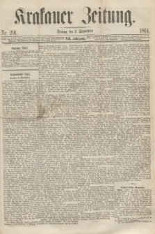 Krakauer Zeitung.Jg.8, Nr. 201 (2 September 1864)