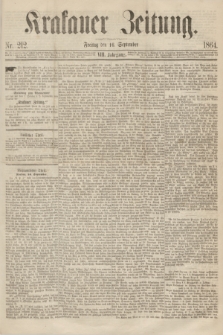 Krakauer Zeitung.Jg.8, Nr. 212 (16 September 1864)