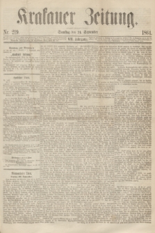 Krakauer Zeitung.Jg.8, Nr. 219 (24 September 1864)