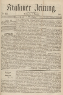 Krakauer Zeitung.Jg.8, Nr. 266 (19 November 1864)