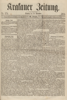 Krakauer Zeitung.Jg.8, Nr. 274 (29 November 1864)