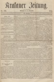 Krakauer Zeitung.Jg.8, Nr. 286 (14 December 1864)