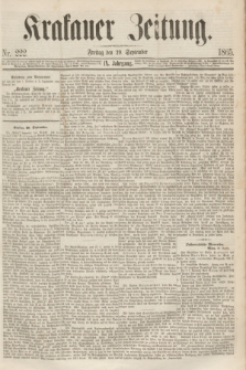 Krakauer Zeitung.Jg.9, Nr. 222 (29 September 1865)