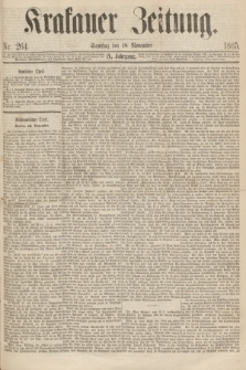 Krakauer Zeitung.Jg.9, Nr. 264 (18 November 1865)