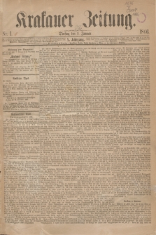Krakauer Zeitung.Jg.10, Nr. 1 (2 Januar 1866)