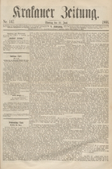 Krakauer Zeitung.Jg.10, Nr. 142 (25 Juni 1866)