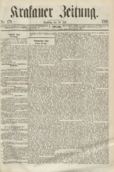 Krakauer Zeitung.Jg.10, Nr. 170 (28 Juli 1866)