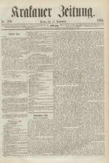 Krakauer Zeitung.Jg.10, Nr. 209 (14 September 1866)