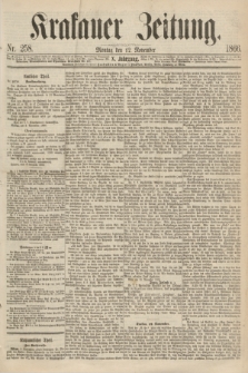 Krakauer Zeitung.Jg.10, Nr. 258 (12 November 1866)