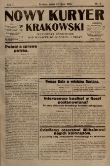 Nowy Kuryer Krakowski. 1918, nr 8