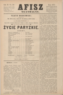 Afisz Teatralny.R.2, nr 50 (17 grudnia 1872)