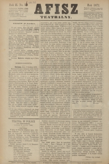 Afisz Teatralny.R.2, nr 56 (28 grudnia 1872) + dod.