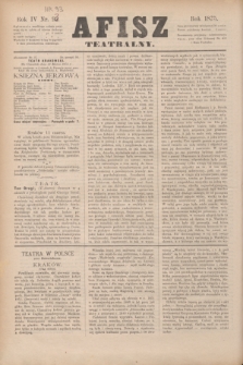 Afisz Teatralny.R.4, nr 93 (11 marca 1875)
