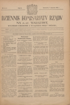 Dziennik Komisarjatu Rządu na M. St. Warszawę.R.2, № 4 (7 stycznia 1921) = № 41
