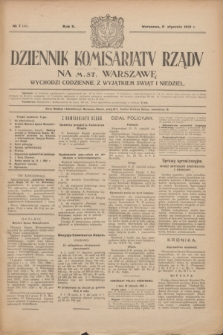 Dziennik Komisarjatu Rządu na M. St. Warszawę.R.2, № 7 (11 stycznia 1921) = № 44