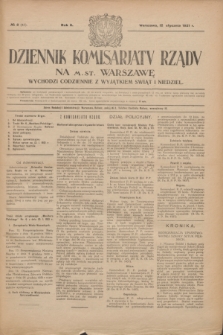 Dziennik Komisarjatu Rządu na M. St. Warszawę.R.2, № 8 (12 stycznia 1921) = № 45