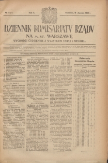 Dziennik Komisarjatu Rządu na M. St. Warszawę.R.2, № 14 (19 stycznia 1921) = № 51