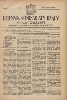 Dziennik Komisarjatu Rządu na M. St. Warszawę.R.2, № 20 (26 stycznia 1921) = № 57