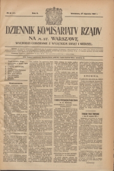 Dziennik Komisarjatu Rządu na M. St. Warszawę.R.2, № 21 (27 stycznia 1921) = № 58