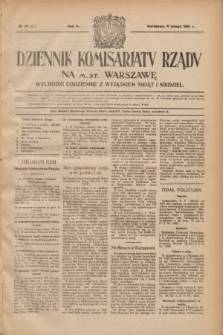 Dziennik Komisarjatu Rządu na M. St. Warszawę.R.2, № 30 (8 lutego 1921) = № 67