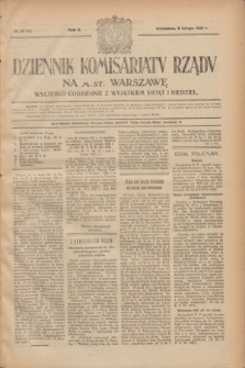 Dziennik Komisarjatu Rządu na M. St. Warszawę.R.2, № 31 (9 lutego 1921) = № 68