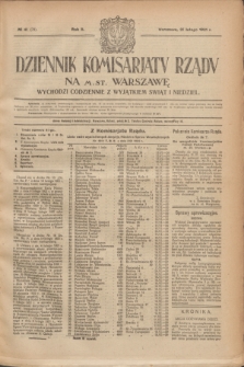 Dziennik Komisarjatu Rządu na M. St. Warszawę.R.2, № 41 (21 lutego 1921) = № 78