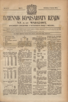 Dziennik Komisarjatu Rządu na M. St. Warszawę.R.2, № 54 (8 marca 1921) = № 91