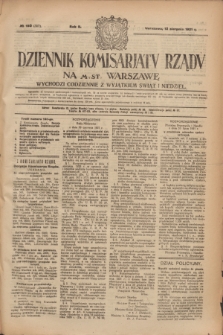 Dziennik Komisarjatu Rządu na M. St. Warszawę.R.2, № 180 (12 sierpnia 1921) = № 307