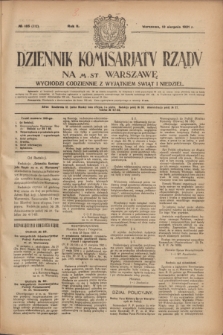 Dziennik Komisarjatu Rządu na M. St. Warszawę.R.2, № 185 (19 sierpnia 1921) = № 312