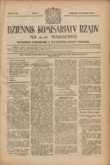 Dziennik Komisarjatu Rządu na M. St. Warszawę.R.2, № 193 (29 sierpnia 1921) = № 320