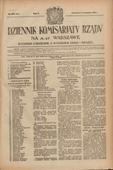 Dziennik Komisarjatu Rządu na M. St. Warszawę.R.2, № 200 (6 września 1921) = № 327