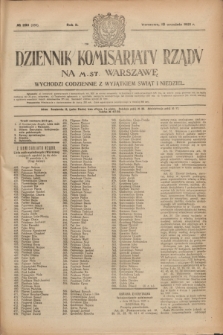 Dziennik Komisarjatu Rządu na M. St. Warszawę.R.2, № 203 (10 września 1921) = № 330