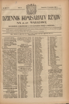 Dziennik Komisarjatu Rządu na M. St. Warszawę.R.2, № 204 (12 września 1921) = № 331