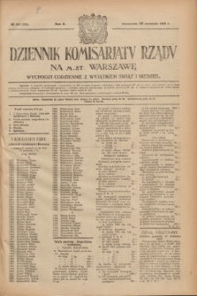 Dziennik Komisarjatu Rządu na M. St. Warszawę.R.2, № 211 (20 września 1921) = № 338