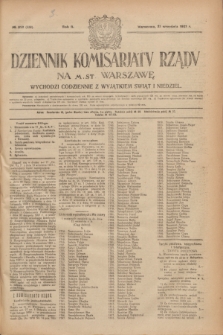 Dziennik Komisarjatu Rządu na M. St. Warszawę.R.2, № 212 (21 września 1921) = № 339