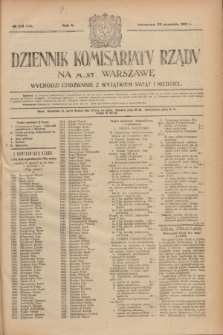 Dziennik Komisarjatu Rządu na M. St. Warszawę.R.2, № 213 (22 września 1921) = № 340