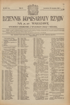Dziennik Komisarjatu Rządu na M. St. Warszawę.R.2, № 215 (24 września 1921) = № 342