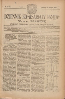 Dziennik Komisarjatu Rządu na M. St. Warszawę.R.2, № 217 (27 września 1921) = № 344