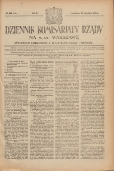 Dziennik Komisarjatu Rządu na M. St. Warszawę.R.2, № 219 (29 września 1921) = № 346