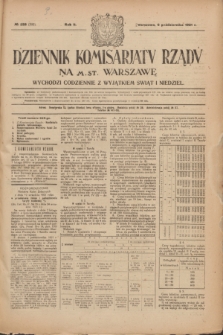 Dziennik Komisarjatu Rządu na M. St. Warszawę.R.2, № 225 (6 października 1921) = № 352