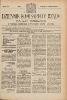 Dziennik Komisarjatu Rządu na M. St. Warszawę.R.2, № 235 (18 października 1921) = № 362