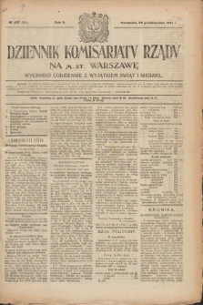 Dziennik Komisarjatu Rządu na M. St. Warszawę.R.2, № 237 (20 października 1921) = № 364