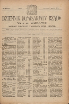 Dziennik Komisarjatu Rządu na M. St. Warszawę.R.2, № 280 (12 grudnia 1921) = № 407