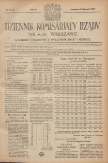 Dziennik Komisarjatu Rządu na M. St. Warszawę.R.3, № 6 (9 stycznia 1922) = № 338